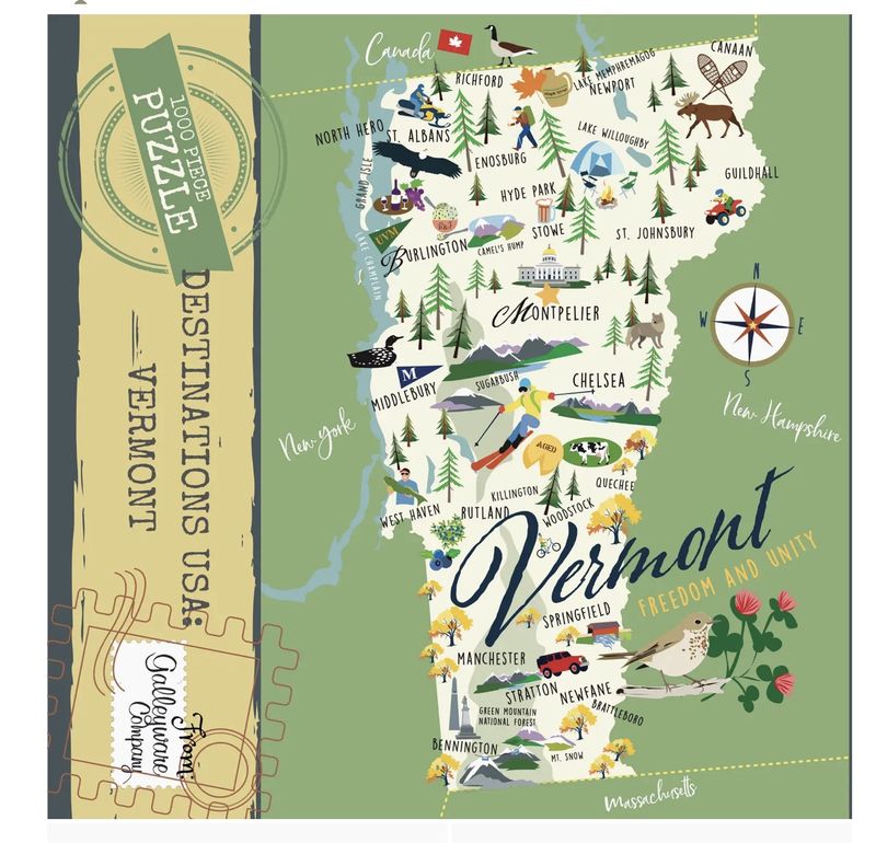 Vermont 1000 Piece Jigsaw Puzzle