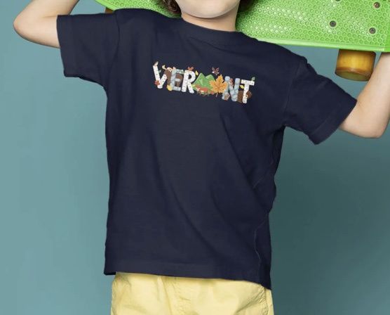 Vermont Toddler T-Shirt Navy