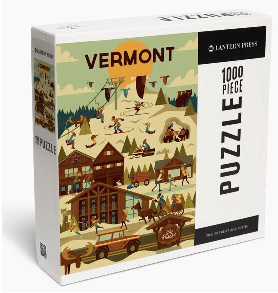 1000 Piece Puzzle Vermont, Ski Resort