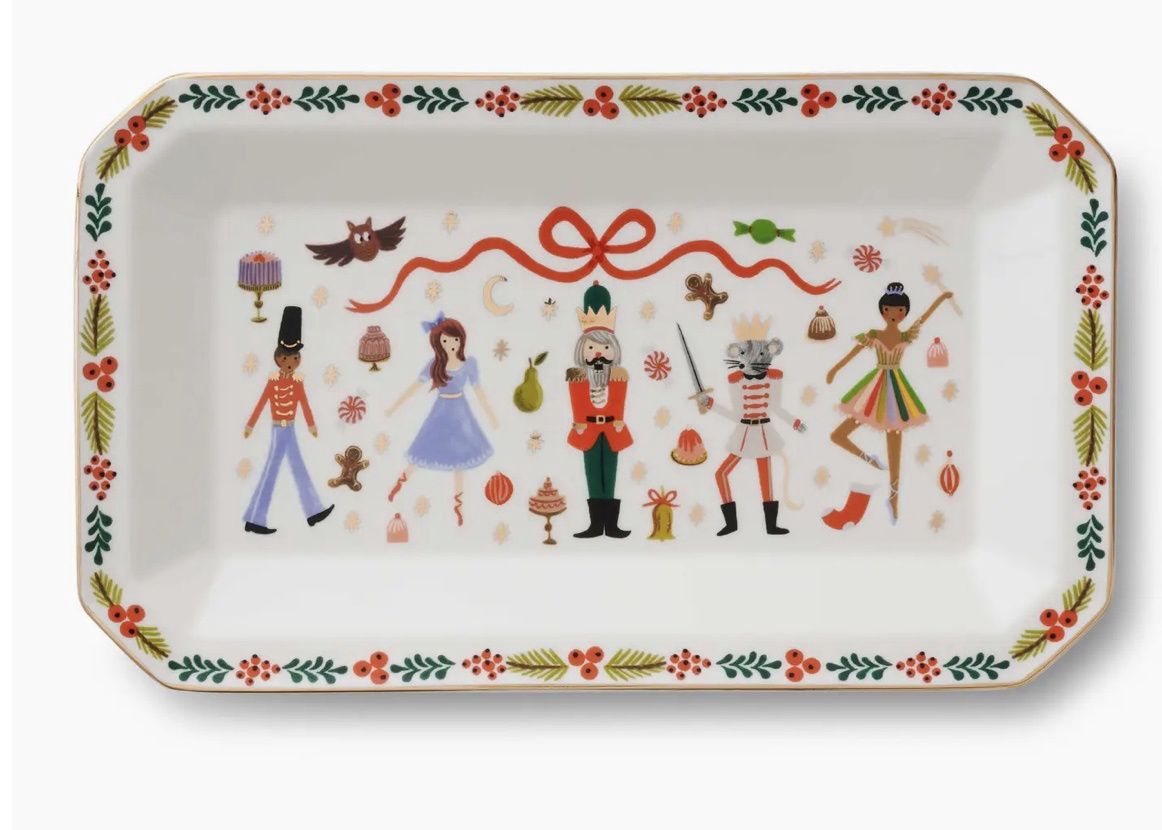 Nutcracker Large Porcelain Catchall Tray
