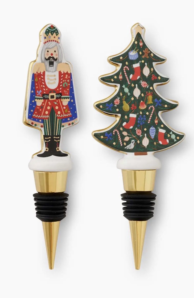Nutcracker Wine Stopper Set