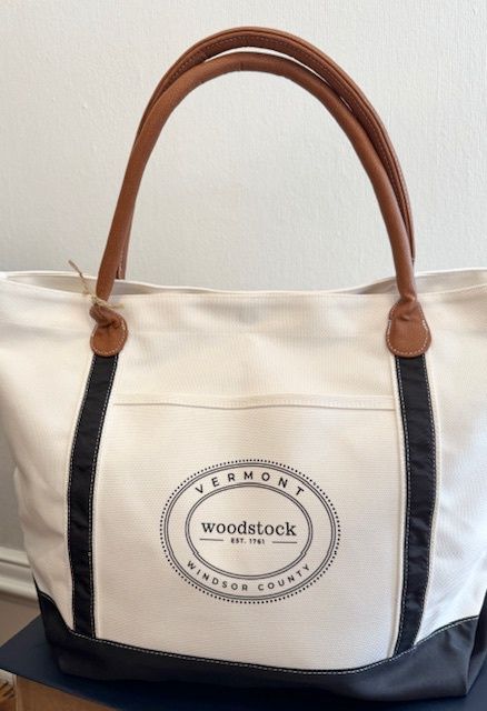 Woodstock Tote With Vegan Leather Handles