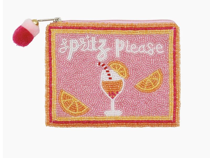 Spritz Please Beaded Coins Purse