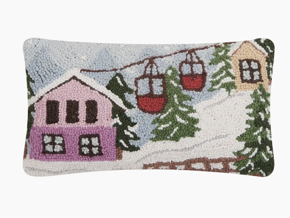Ski Gondola Hook Pillow