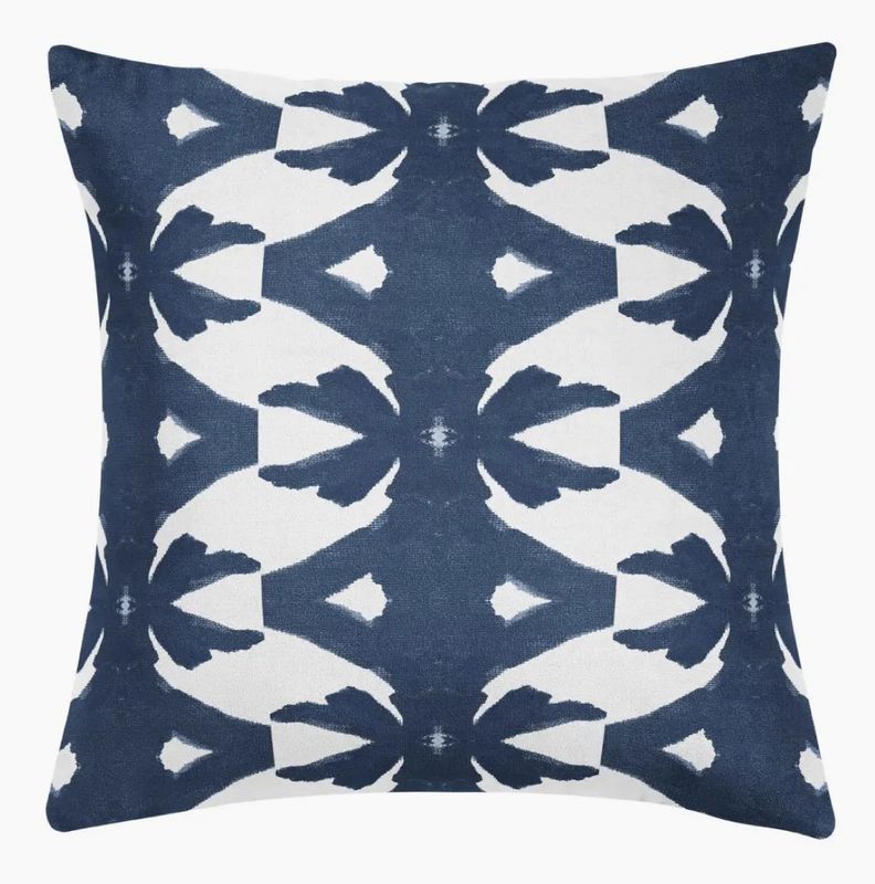 Palm Navy 22x22 Pillow