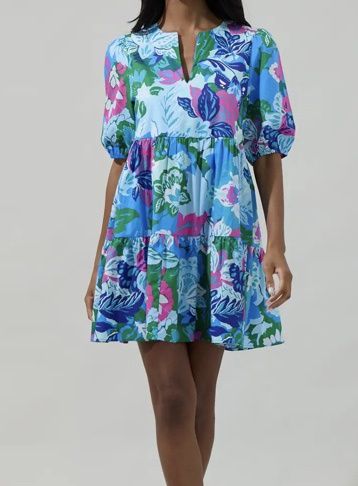 Lavera Floral Maine Poplin Mini Dress