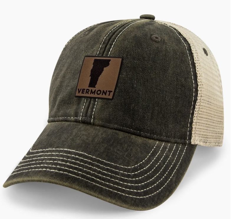 Vermont Leather Patch Dirty Water Trucker Hat