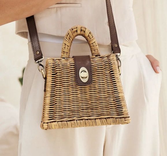 Petite Rattan Handbag