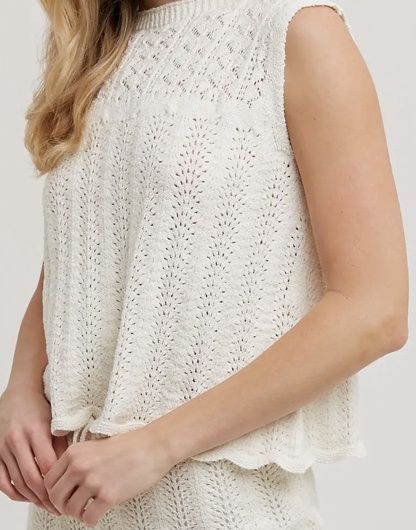 Sleeveless Knit Sweater Top