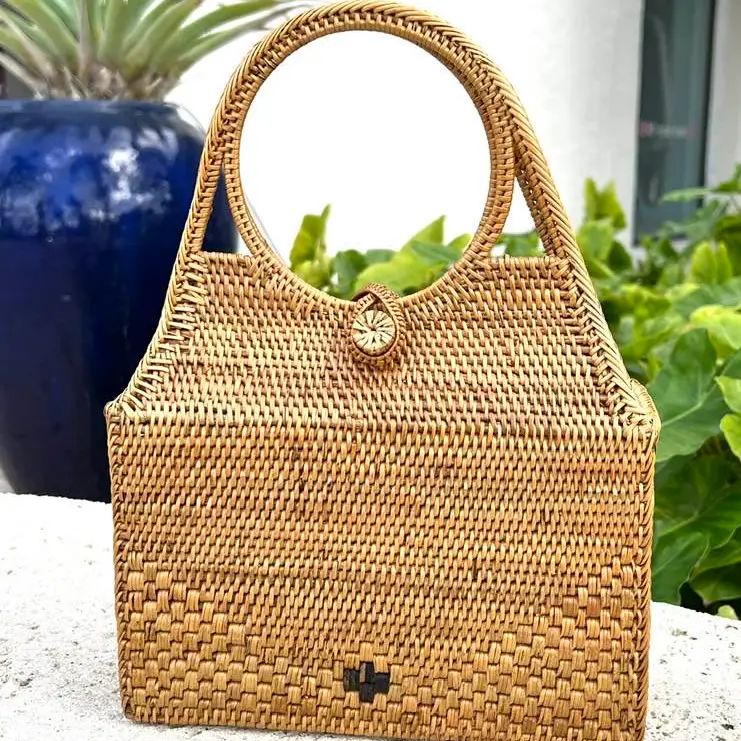 Ata Vine Round Handle Handbag