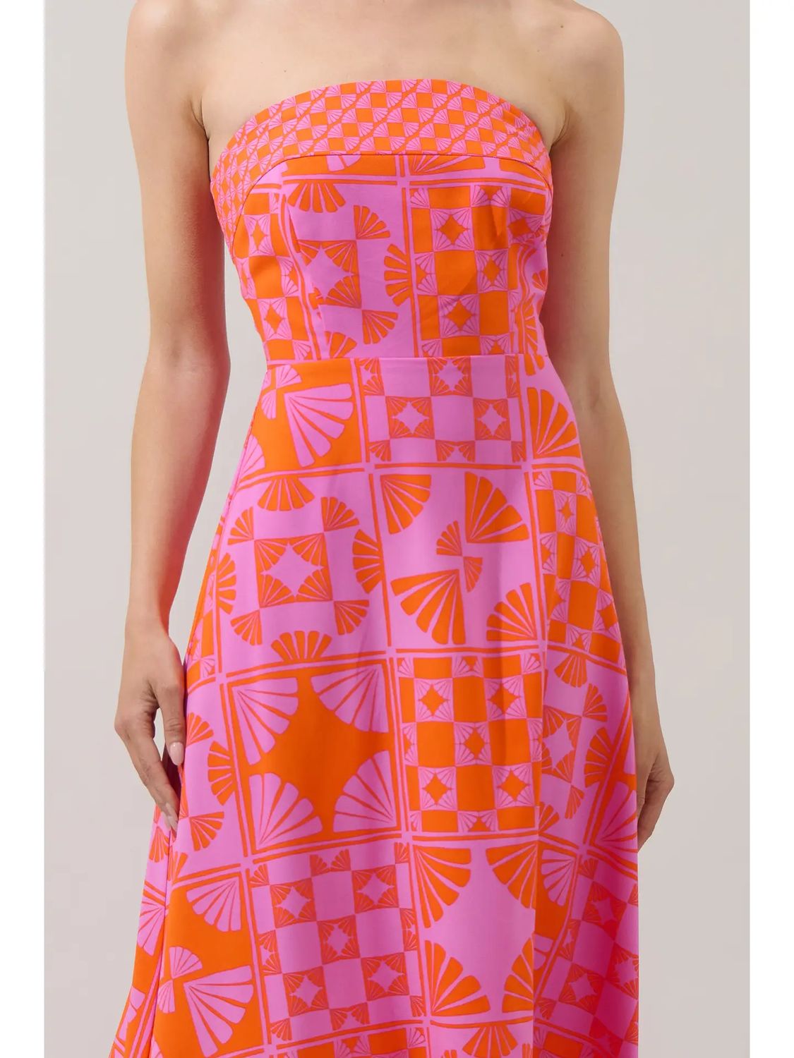 Haines Town Zarie Strapless Maxi Dress