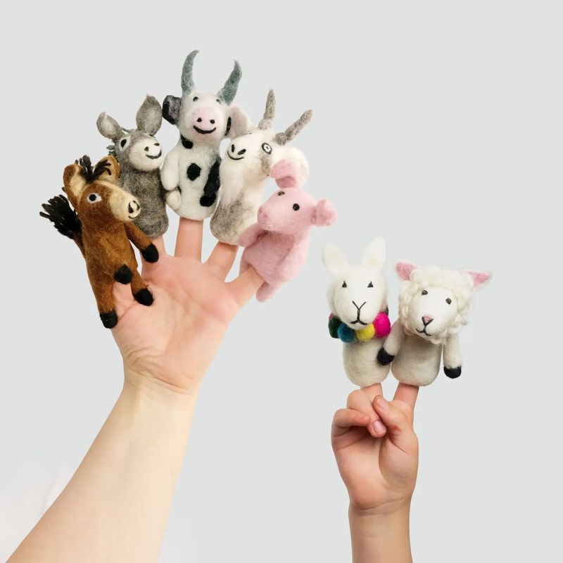 Finger Puppets - Barnyard Buddies S/9