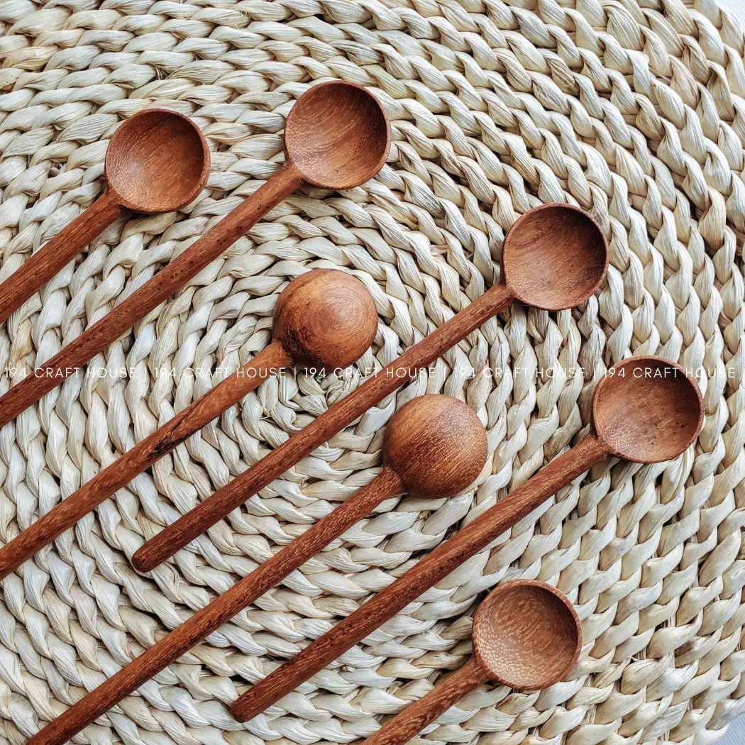 Hand-Carved Wooden Coffee/Tea Spoons - Measuring Spoons