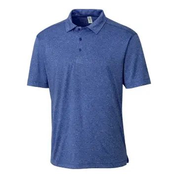 Clique Charge Active Mens Short Sleeve Polo Blue