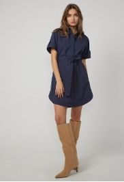 Marlee  Dress- Slate Blue