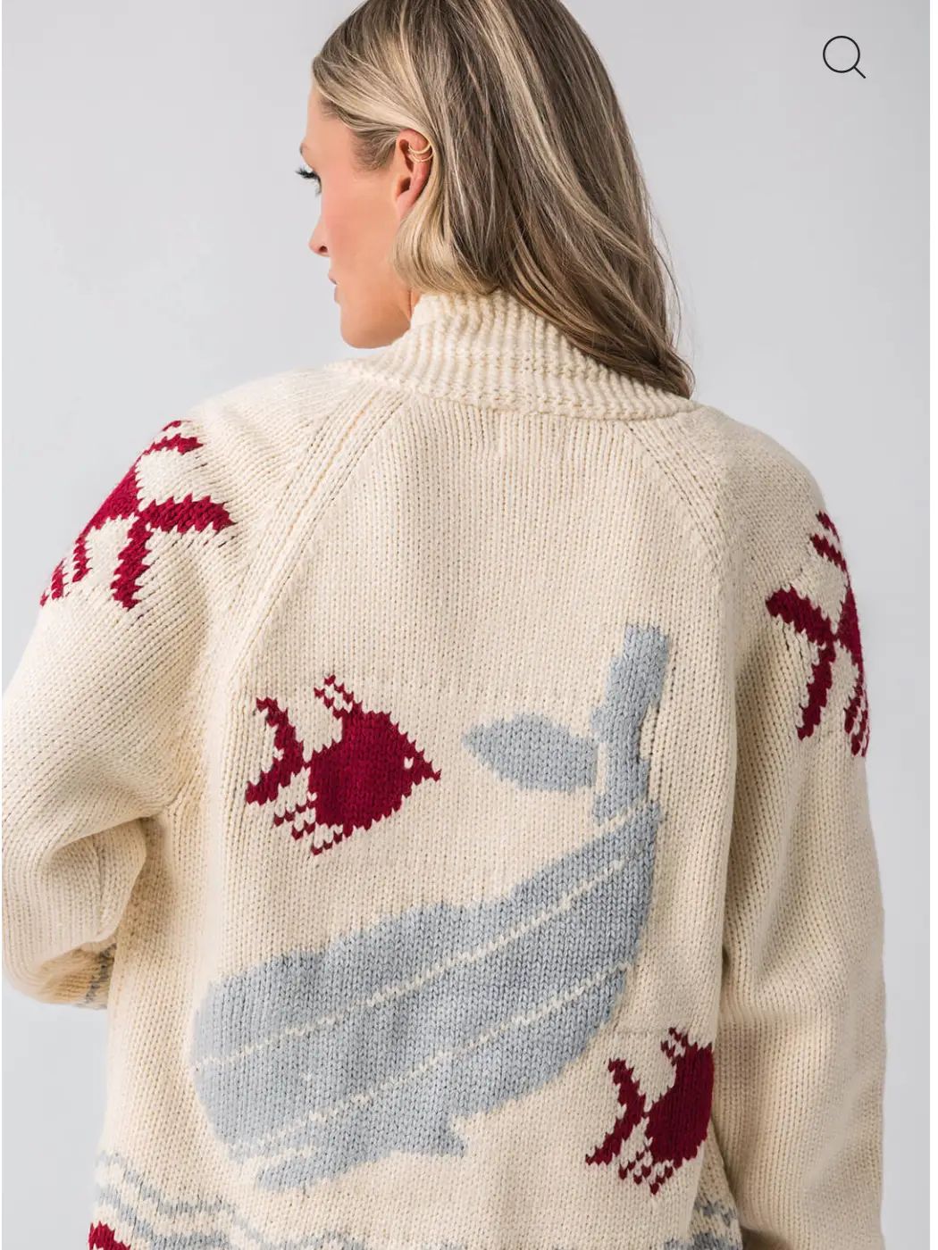 Varsity Chunky Whale Cardigan