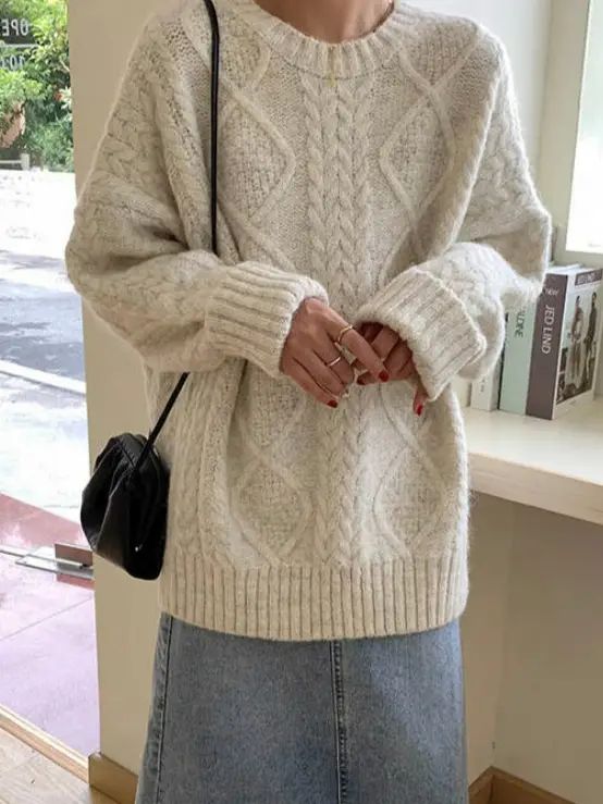 Heavy Super Soft Oversized Classic Fisherman Sweater