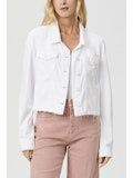 Relaxed Vivienne Jacket  w/ Hem - Crisp White