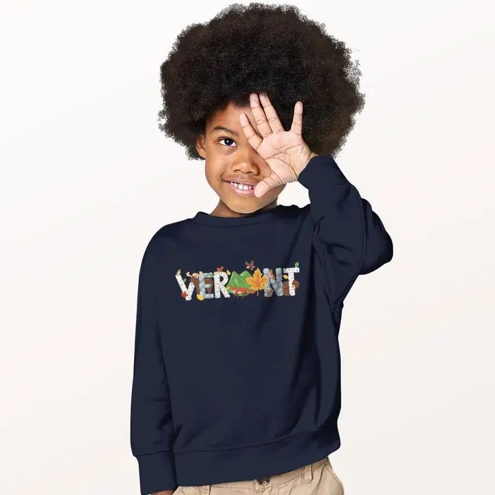 Vermont Youth Sweatshirts - Whimsical Navy