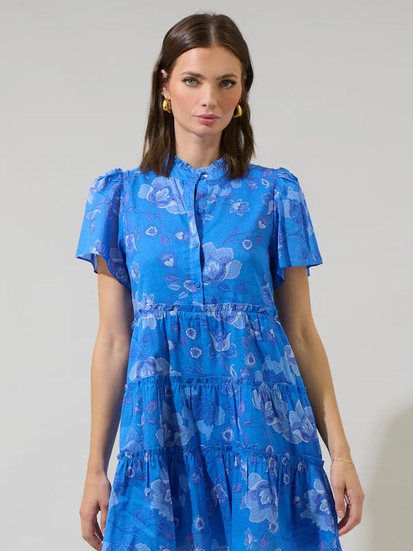 Selma Floral Otis Tiered Mini Dress