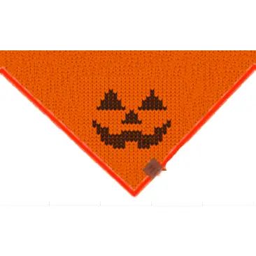 Jack O' Lantern Knit Dog Bandana