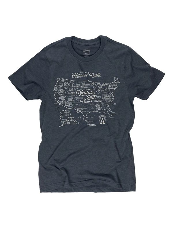 National Parks Map Tee