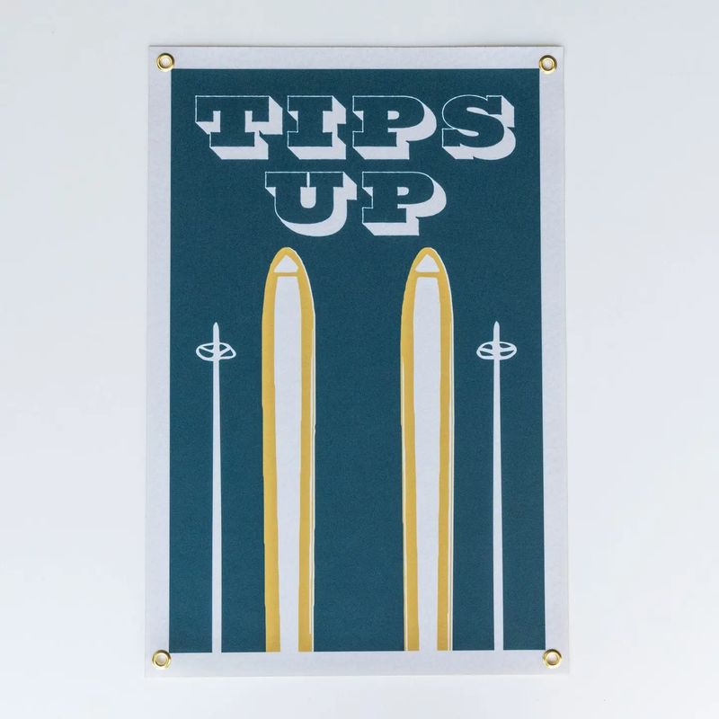 Tips Up Felt Banner