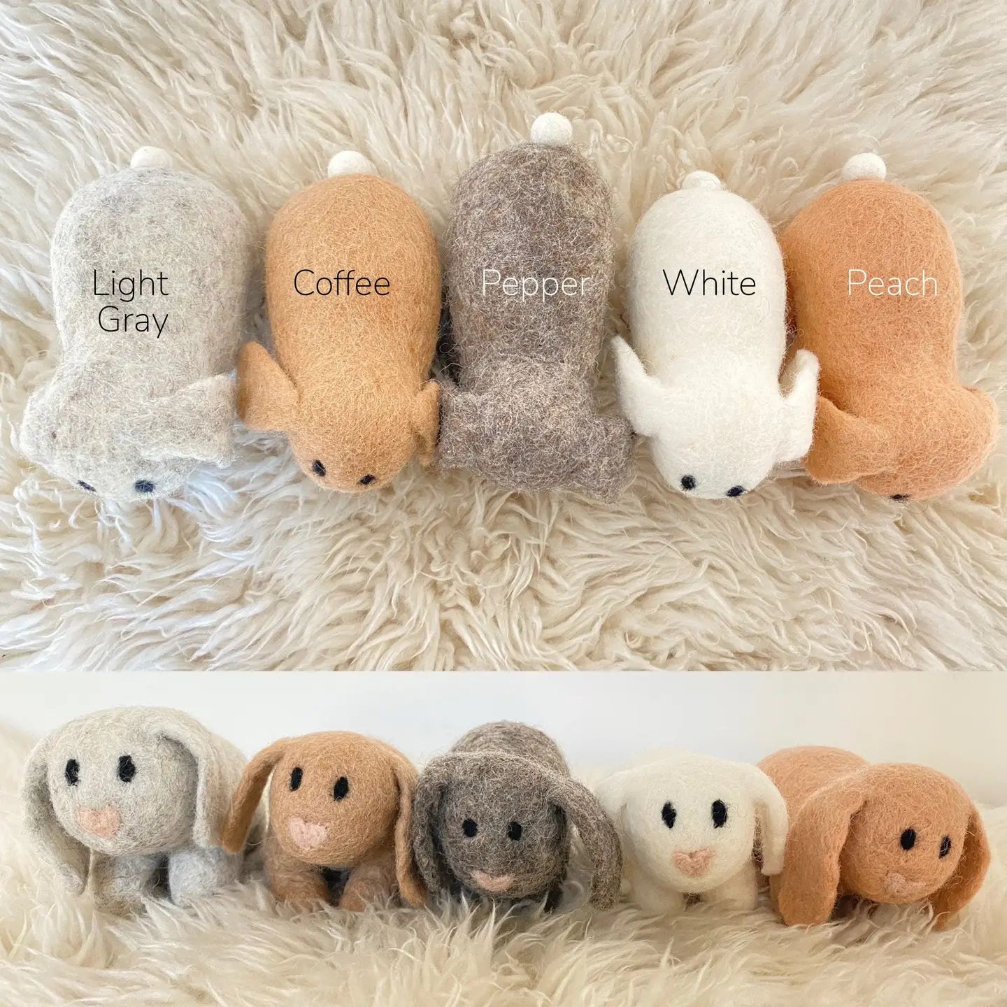 Felt Bunny with Floppy Ears