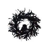 Feather Wreath with Spider, Owl & Glitter Berries