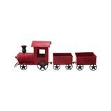 Decorative Metal Train with Engine & 2 Car Containers