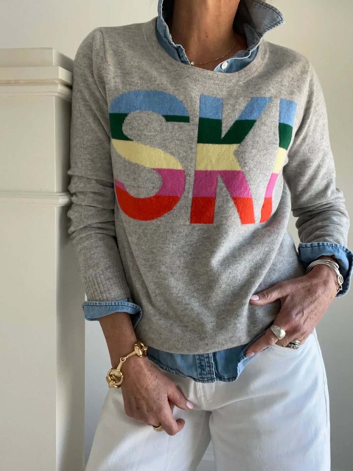 100% Cashmere Ski Sweater
