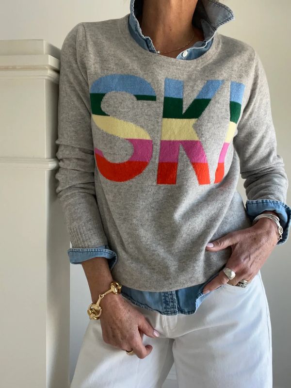 100% Cashmere Ski Sweater