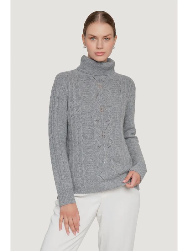 Cashmere Cable Knit Turtleneck