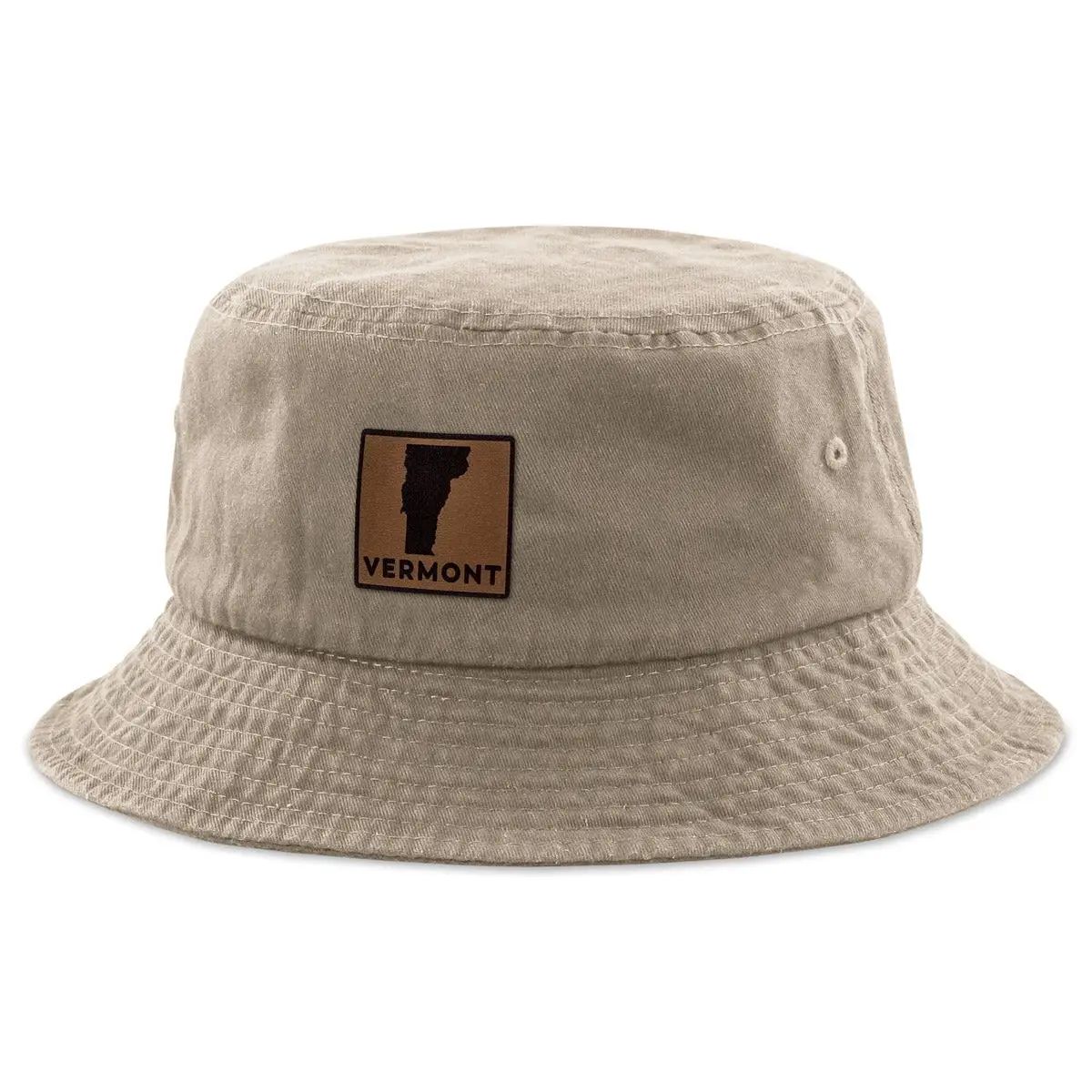 Vermont Leather Patch Bucket Hat