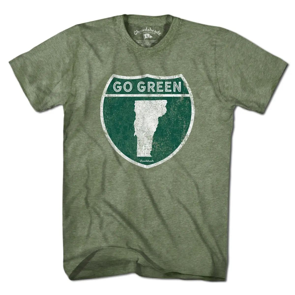 Go Green Vermont Highway Sign T-Shirt
