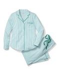 Women's Emerald Ticking Pajama Set