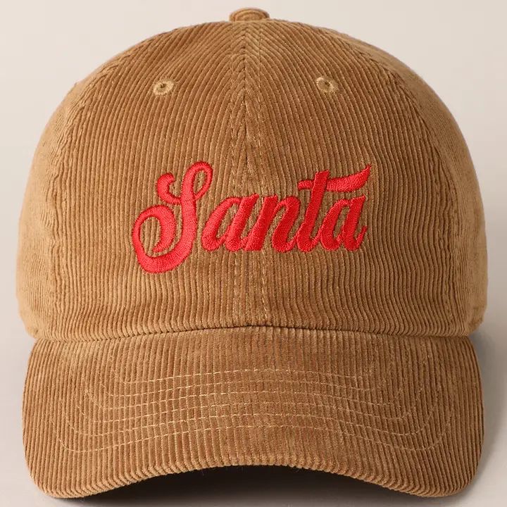 Santa Corduroy Hat