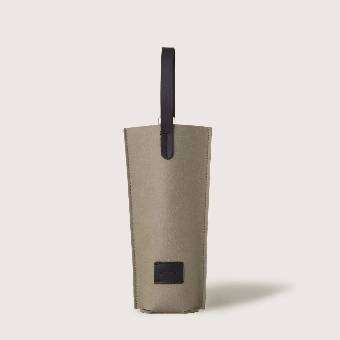 Hana Merino Wool Bottle Bag - Clay Black