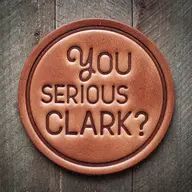 You Serious Clark? Leather Coaster