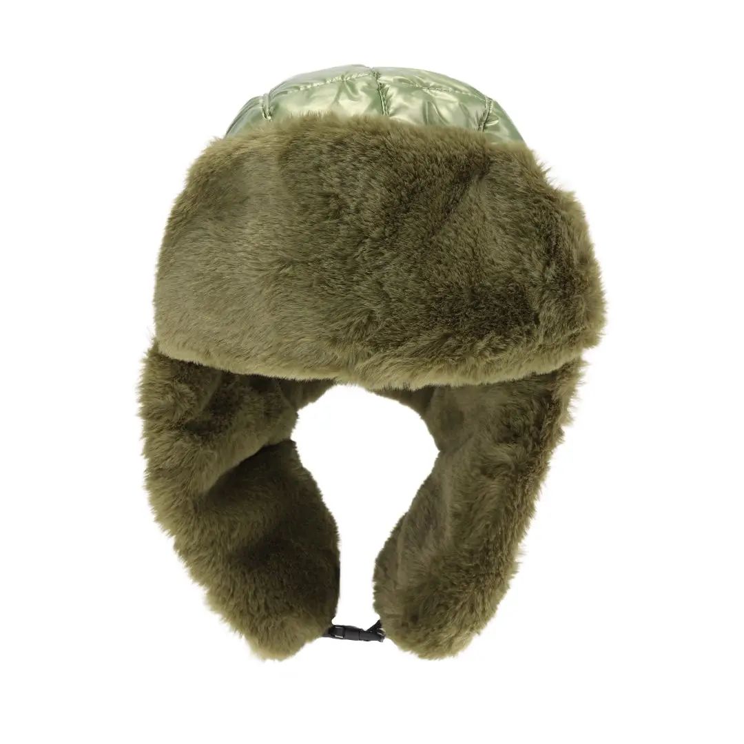 Solid Puffer Trapper  Beanie