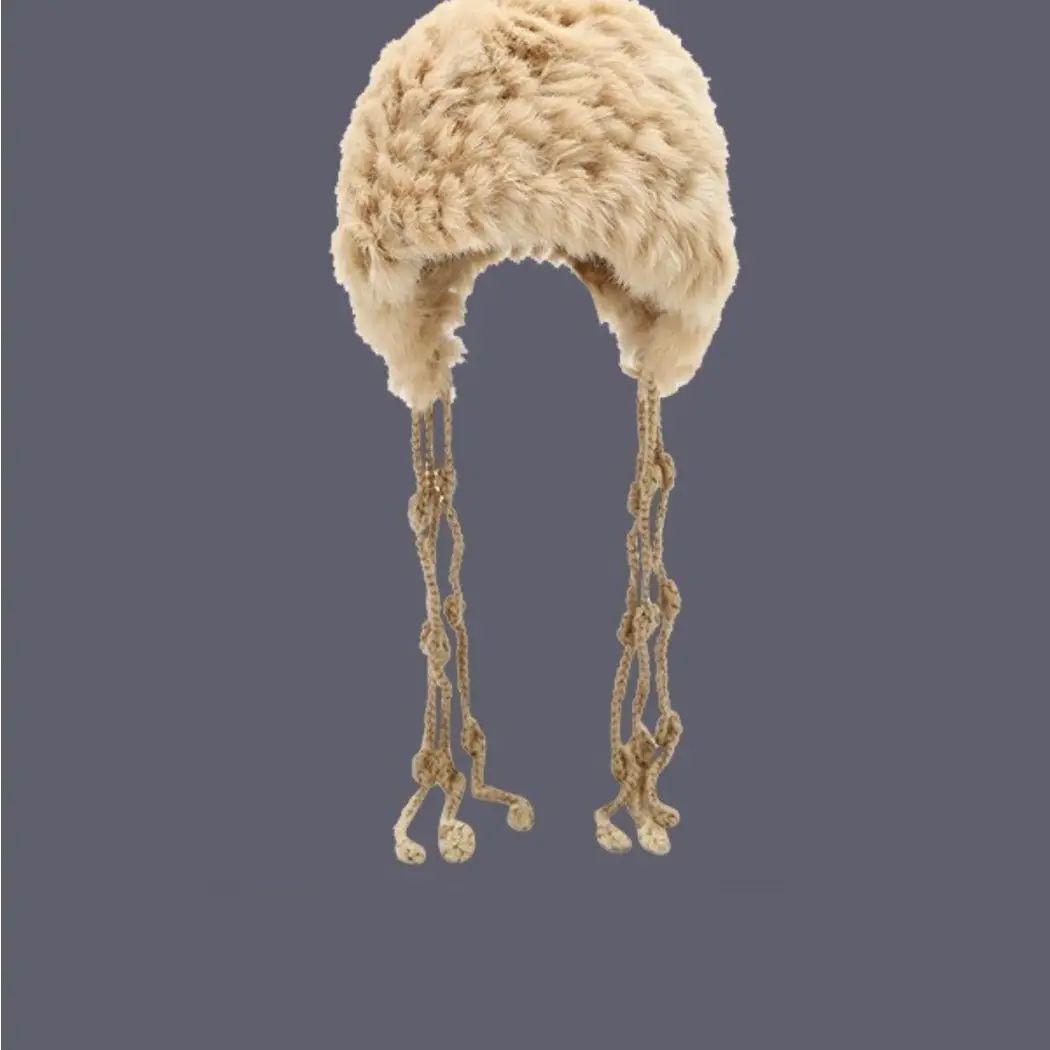 Fuzzy Earflap Winter Hat