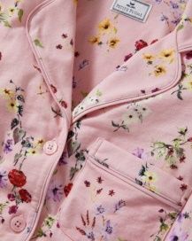 Pima Pajama Set  in Blush Brilliant Botanical