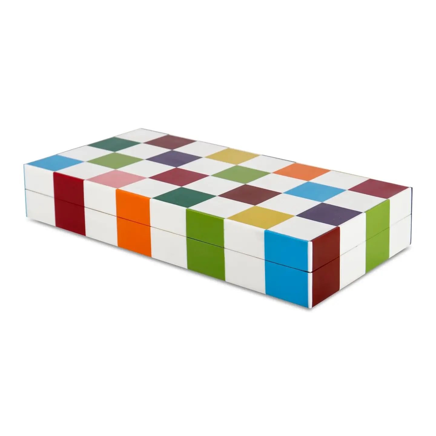 Decorative Box Medley Jester Pattern 12x6x2