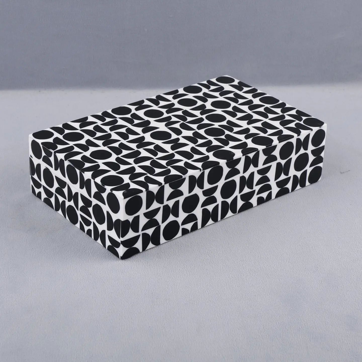 Geopop Decorative Storage Box, Resin Inlay Collection 8x5x2