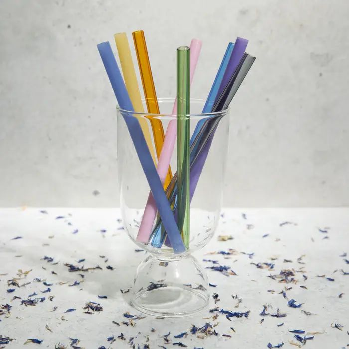 6" Glass Straw