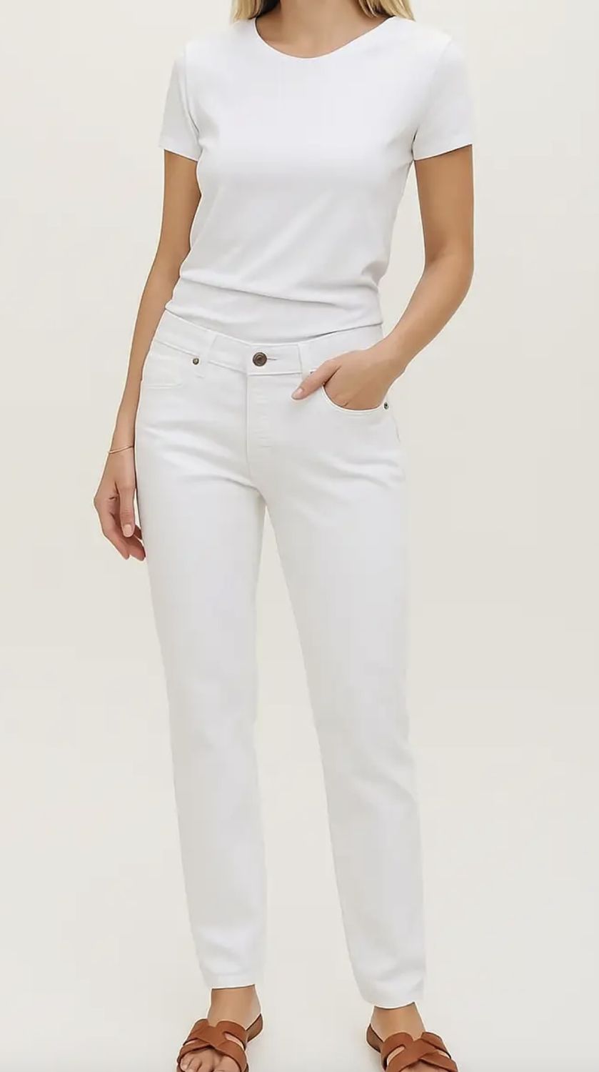 Chester Low Rise Slim Straight, Optic White