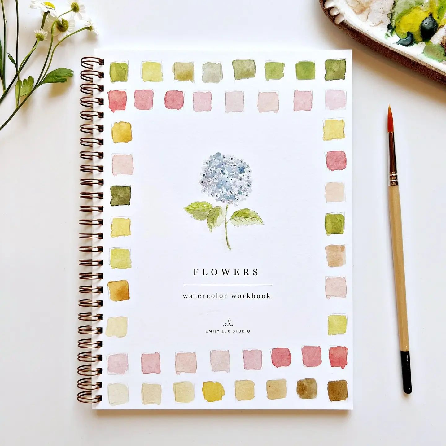 Flowers Watercolor Notebook