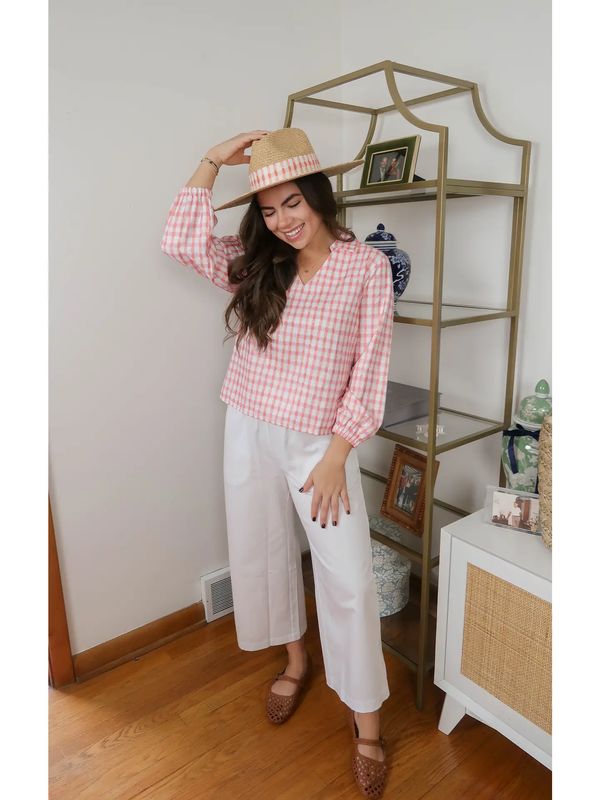 Kennedy Top - Sorbet Gingham