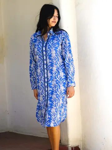Johanna Shirt Dress Blue