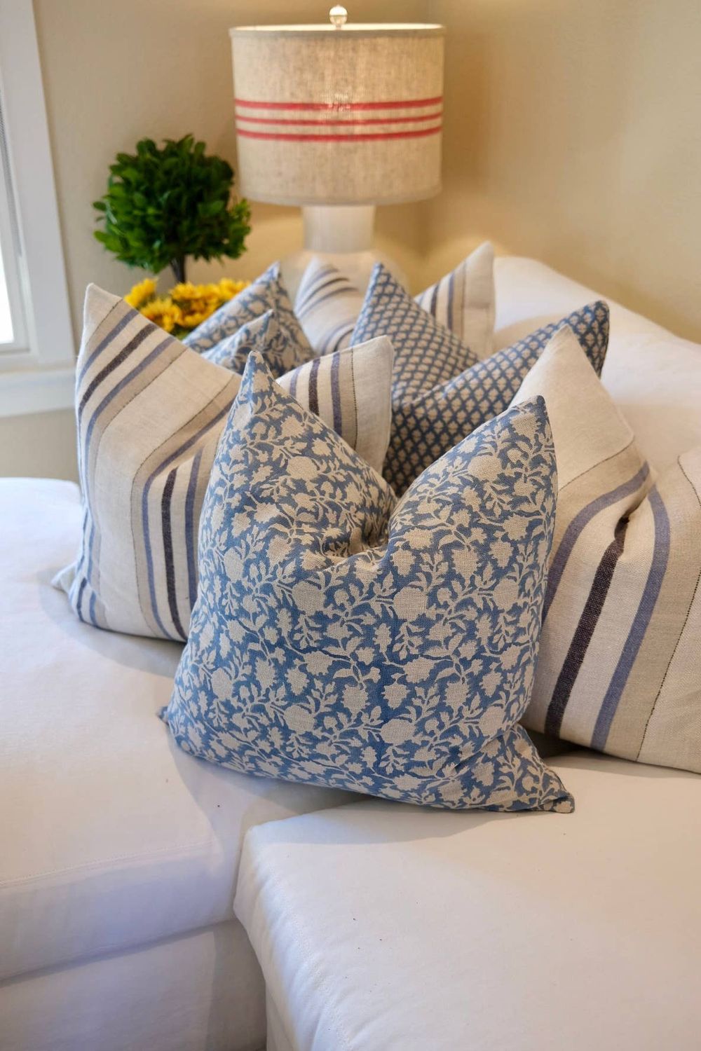 Hedgerow Cushion Cover Blue 22"x 22"